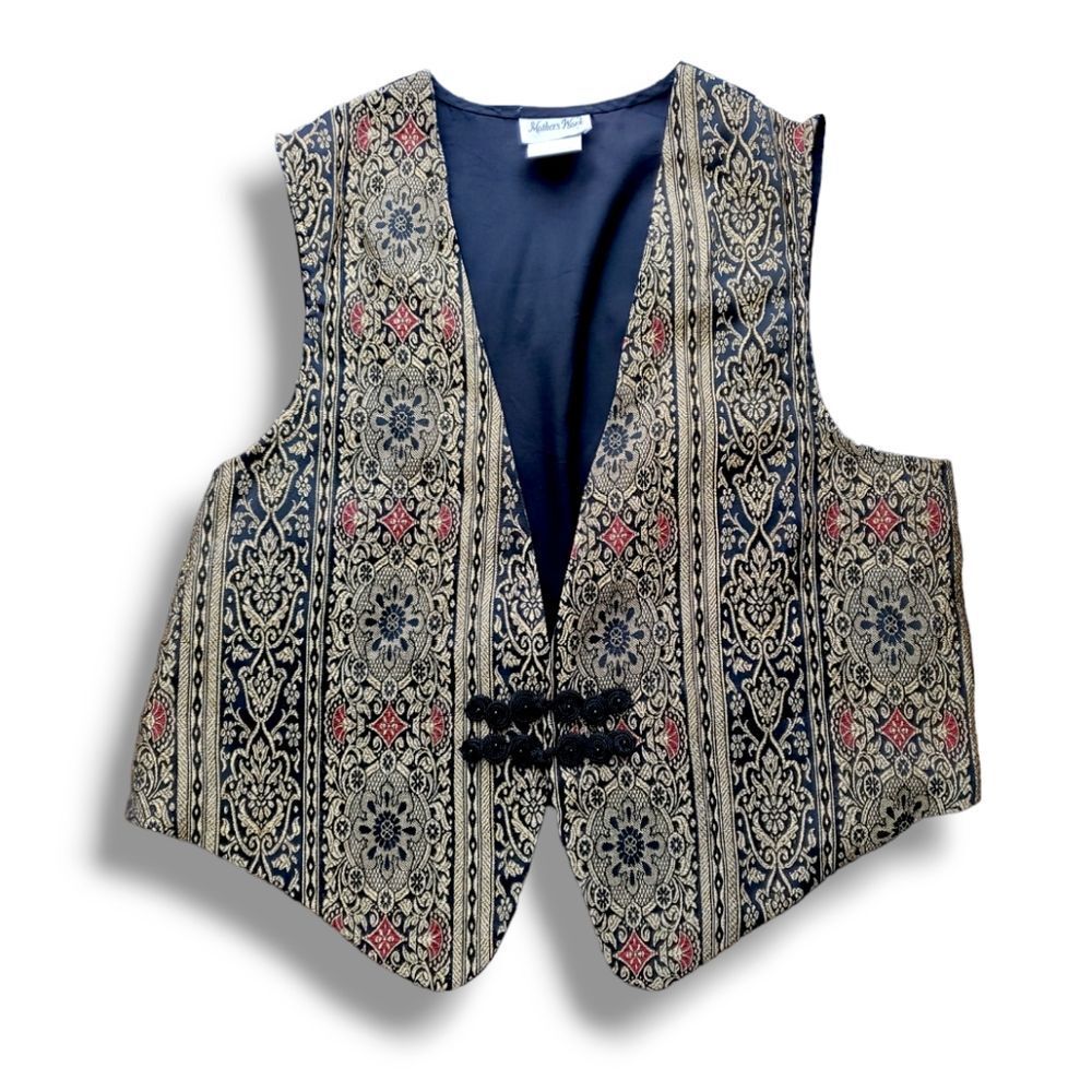Gold embroidered vest